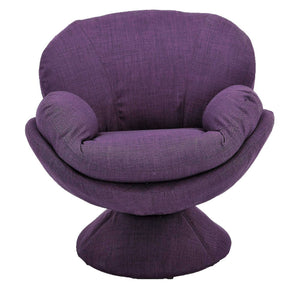Ultimate Cocoon Purple Swivel Arm Chair