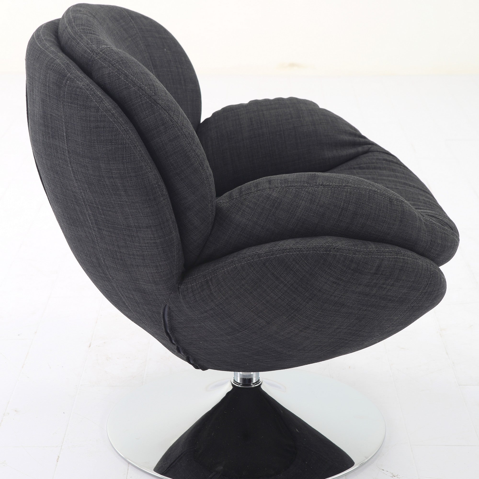Ultimate Cocoon Graphite Swivel Arm Chair