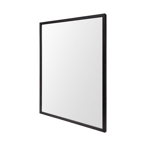 Rectangle Espresso Accent Mirror with Lakeside Design