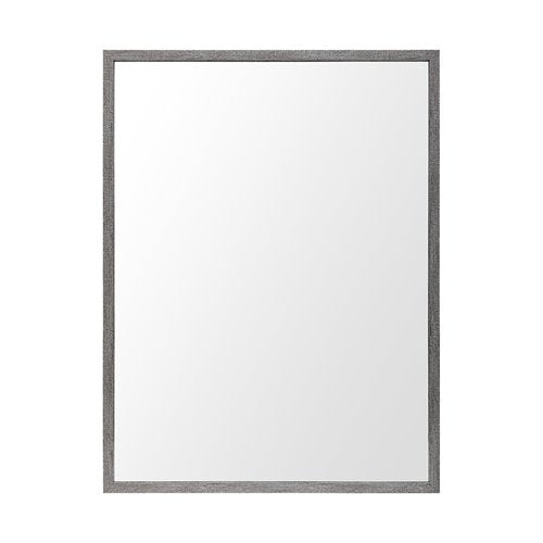 Rectangle Grey Accent Mirror with Driftwood Quality Frame