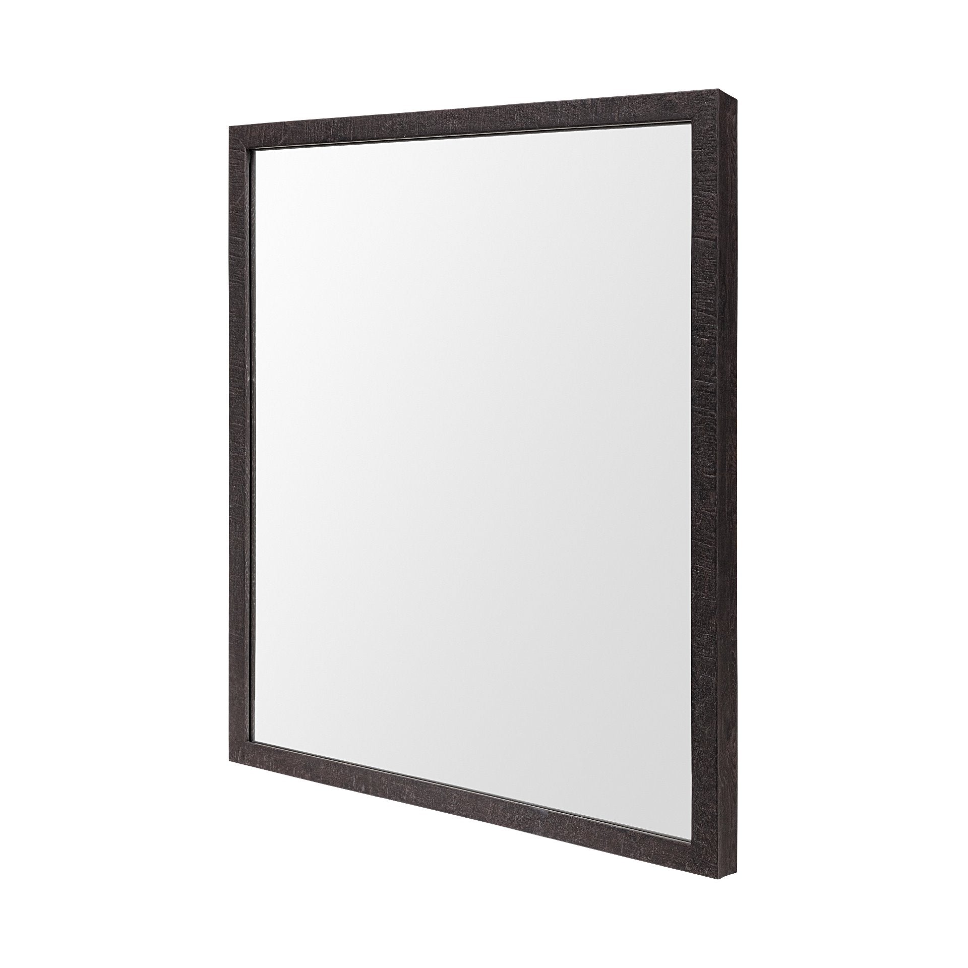 Rectangle Espresso Accent Mirror with Lakeside Design