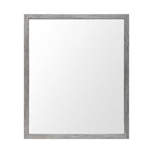 Rectangle Grey Accent Mirror with Driftwood Quality Frame