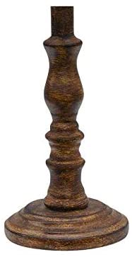 Brown Traditional Table Lamp with Farm Animal Printed Shade