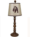 Brown Traditional Table Lamp with Bear Printed Shade
