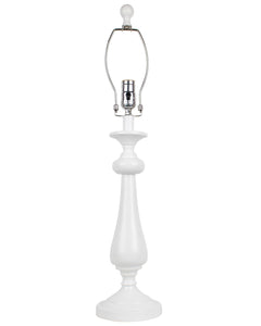 White Table Lamp Base Only