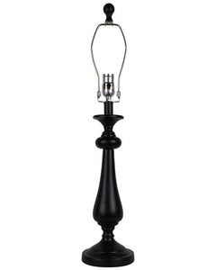 Black Table Lamp with Quills and Arrow Printed Shade