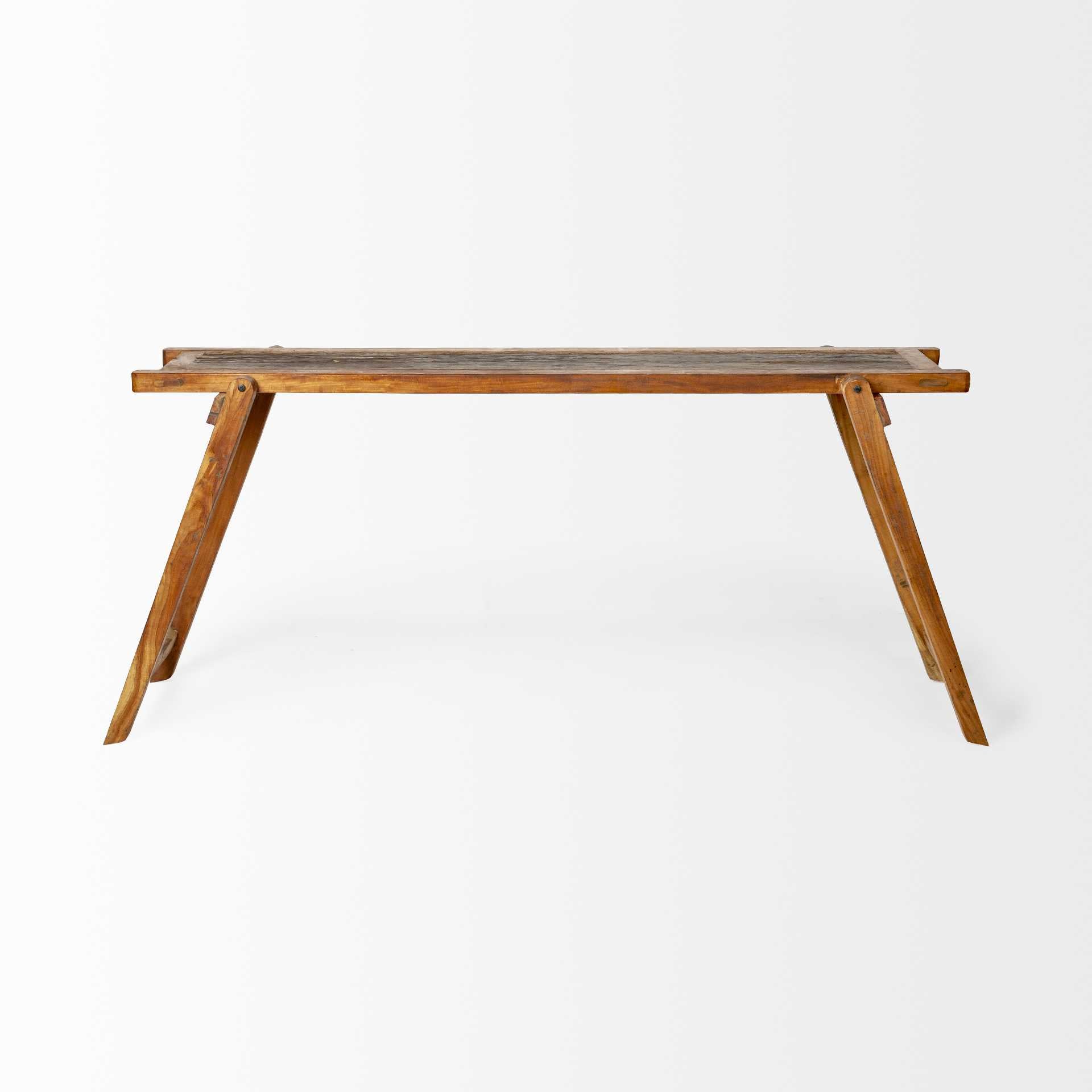 Rectangular Reclaimed Mango Wood Finish Console Table