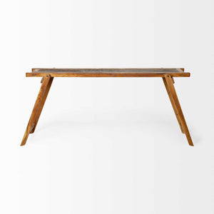 Rectangular Reclaimed Mango Wood Finish Console Table
