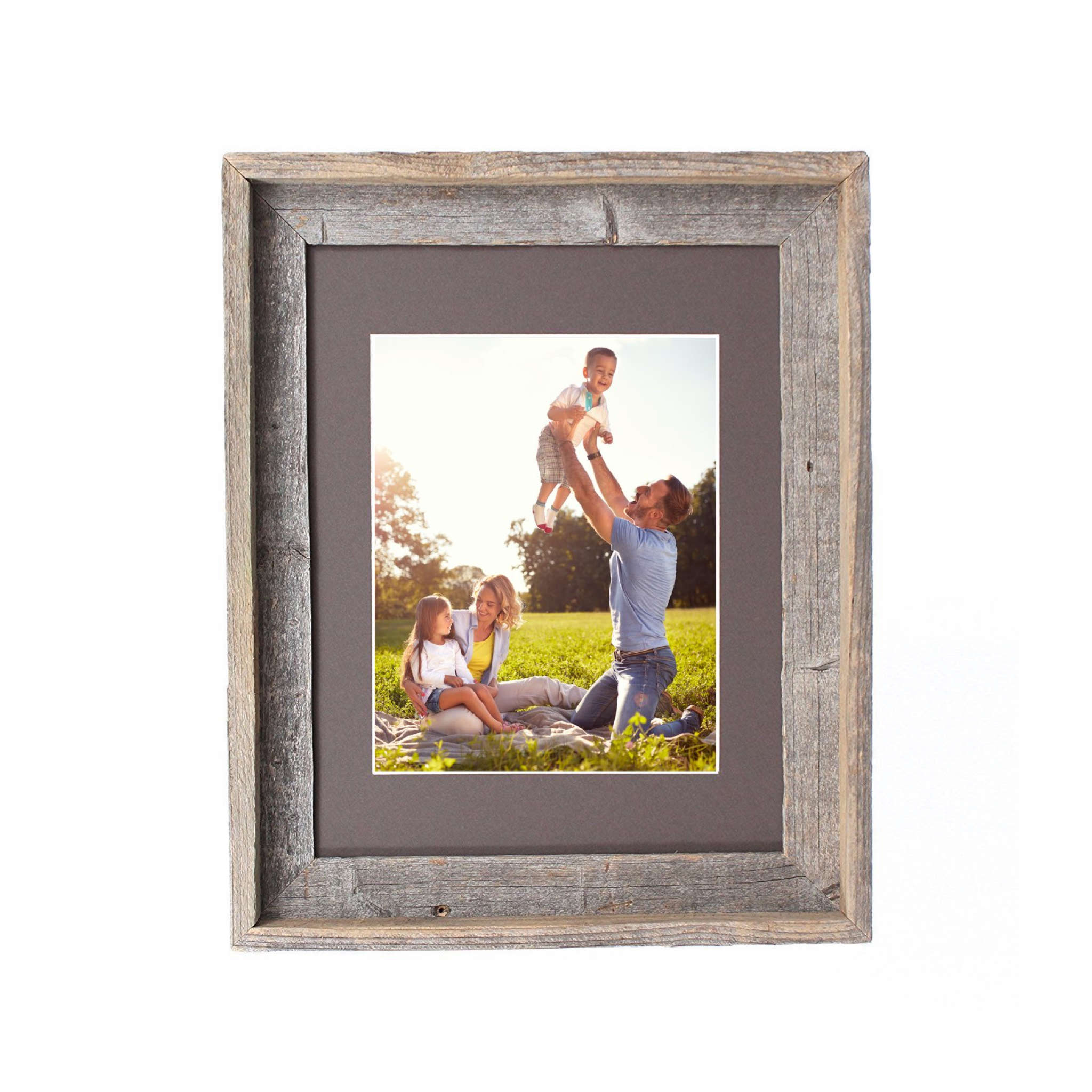 20"x23" Natural Weathered Grey Picture Frame with Plexiglass Holder