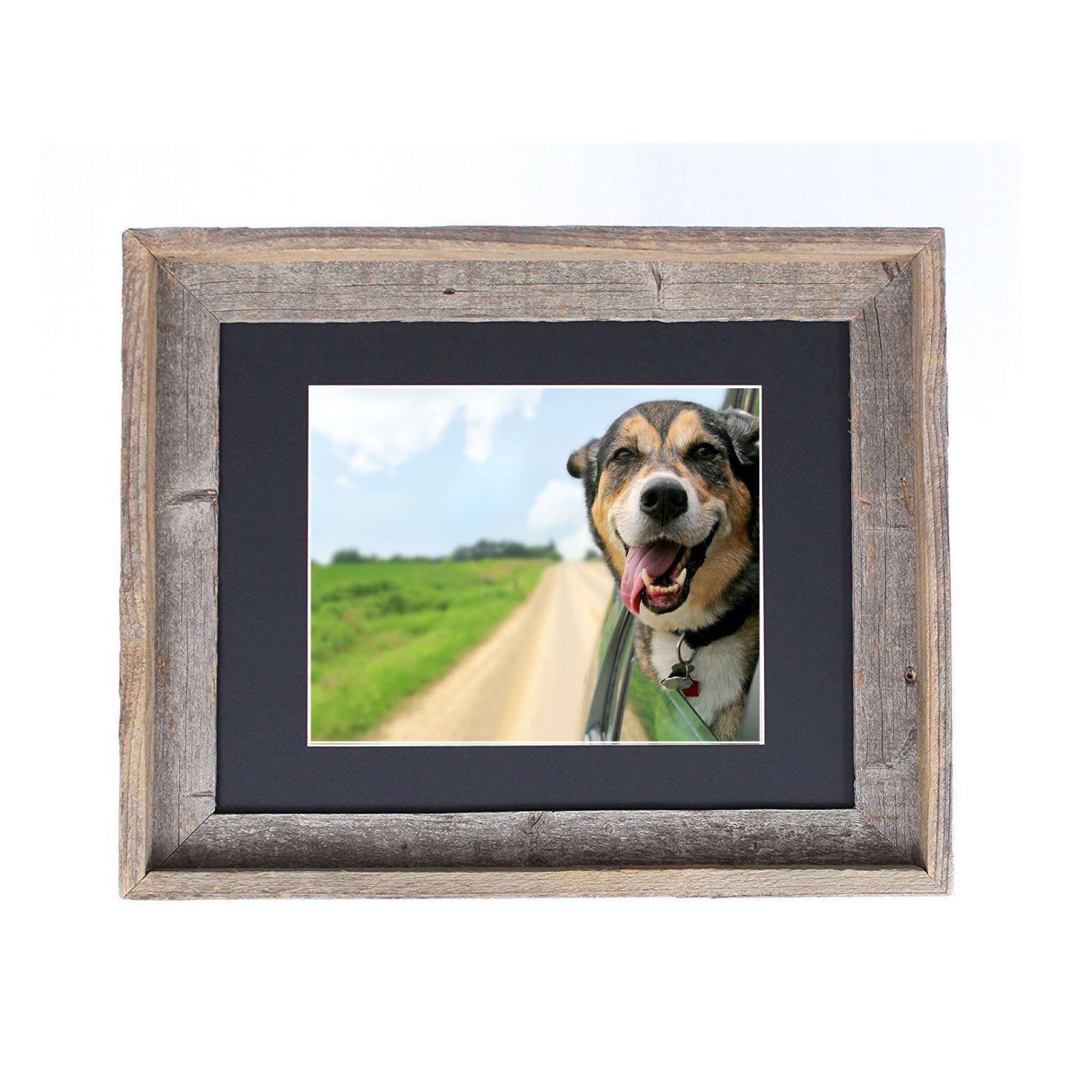 19"x23" Rustic Black Picture Frame with Plexiglass Holder