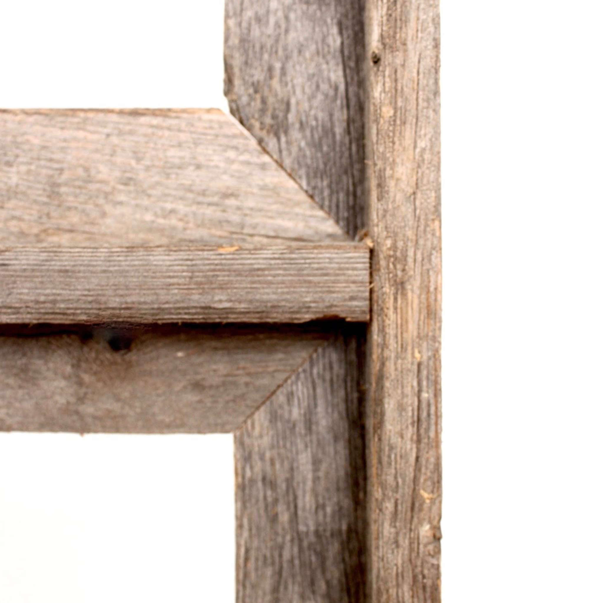 14"x34" Rustic Weathered Grey Picture Frame with Plexiglass Holder