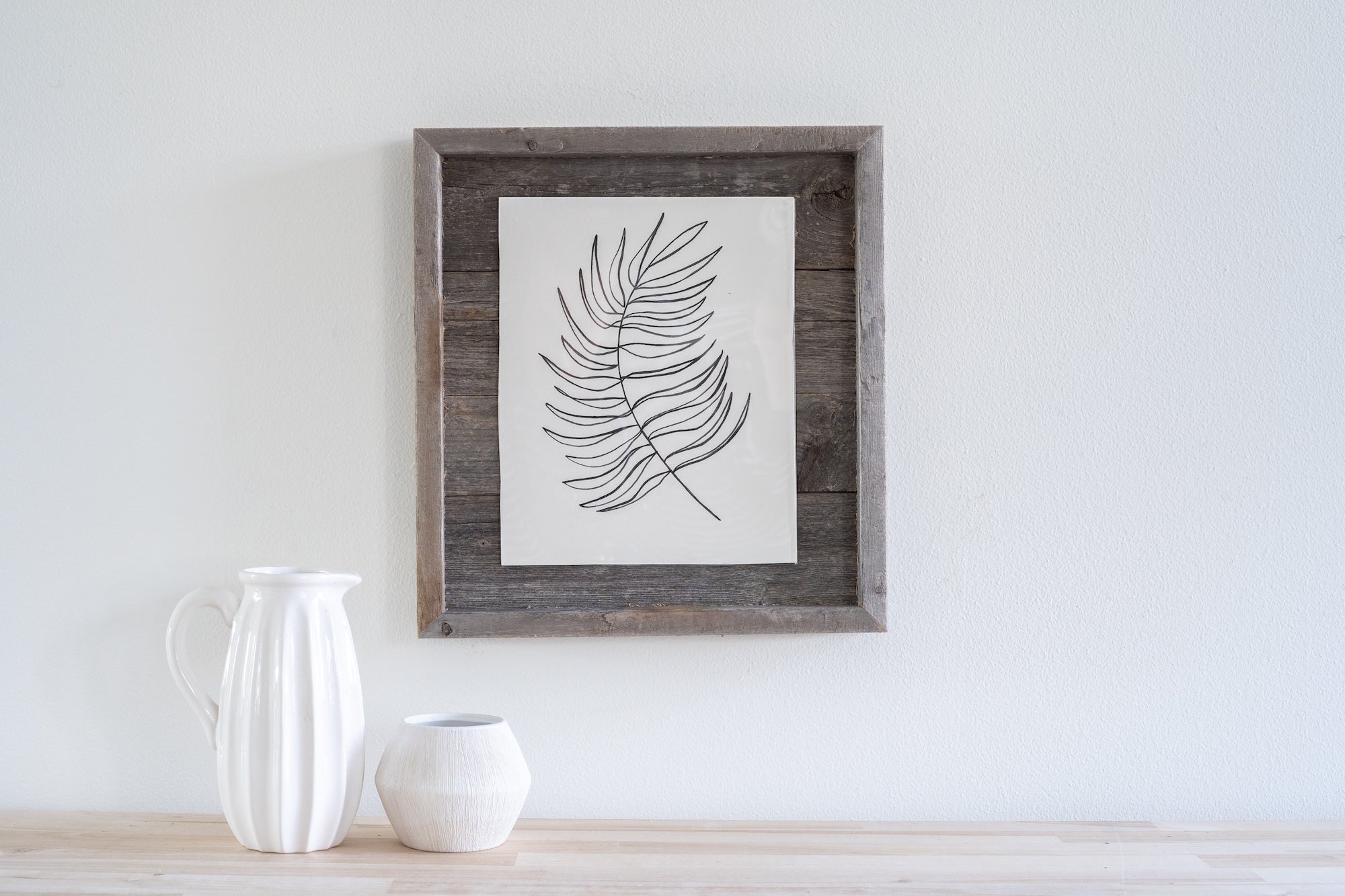 10"x11" Natural Weathered Grey Picture Frame with Plexiglass Holder