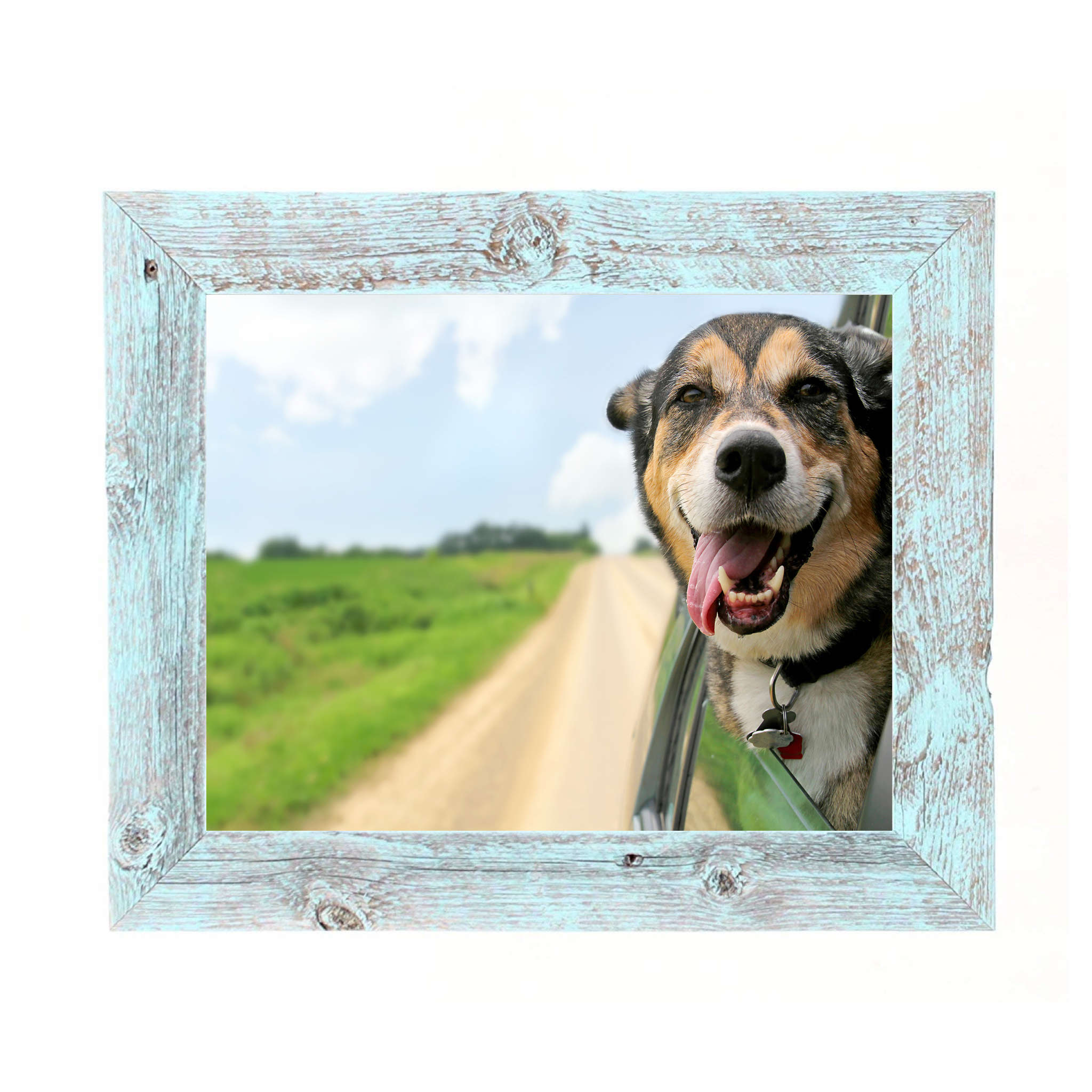 14"x21" Rustic Blue Picture Frame