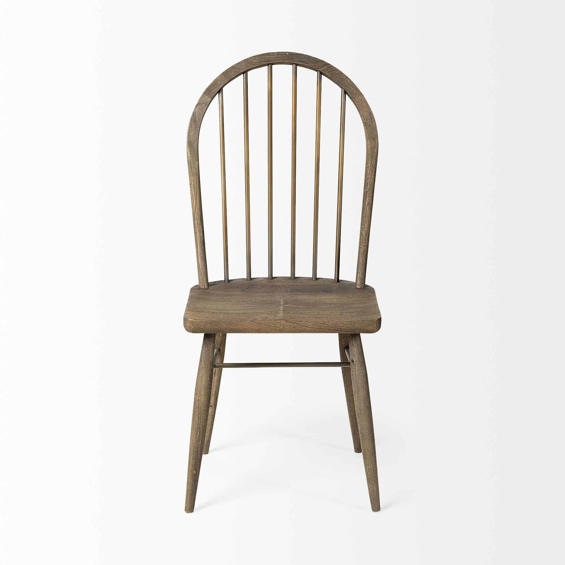 Solid Wood Brown Dining Chair