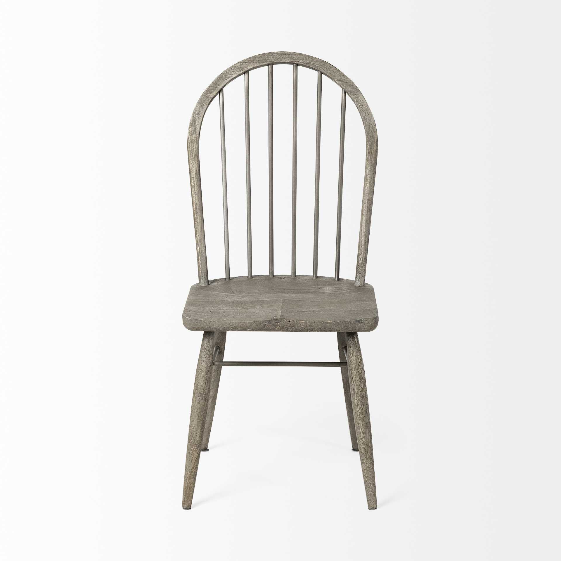 Solid Wood Grey Dining Chair