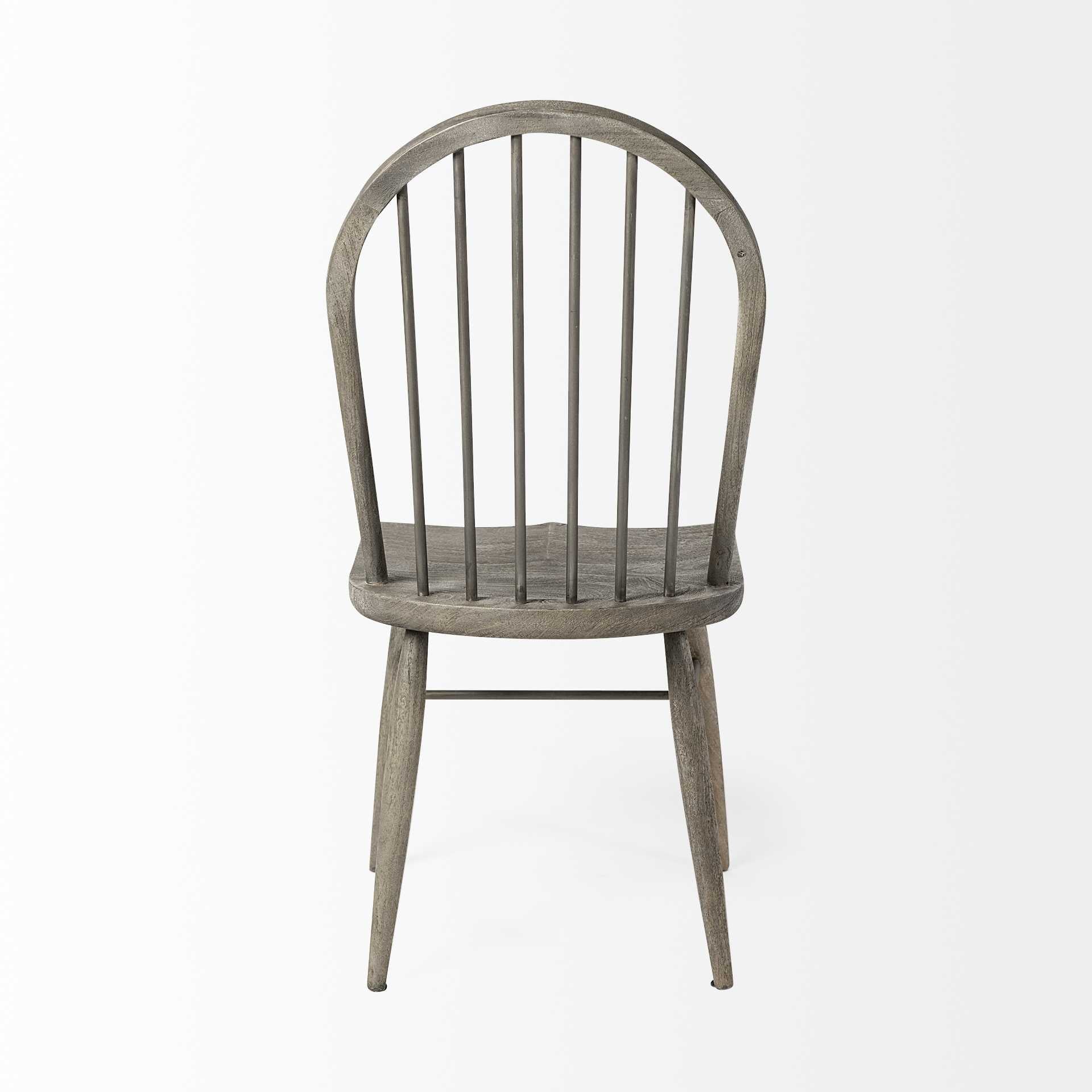 Solid Wood Grey Dining Chair