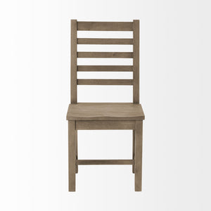 Brown Solid Wood Dining Chair