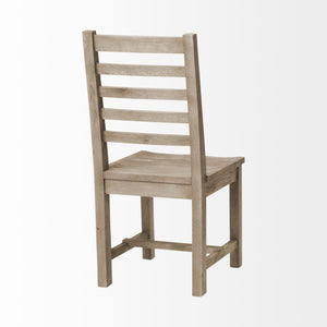Brown Solid Wood Dining Chair