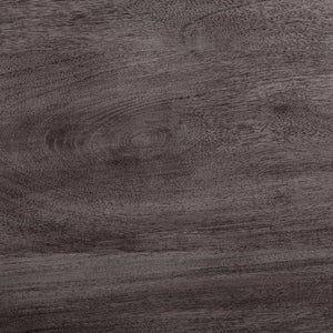 60" Round Charcoal Gray Solid Wood Table Top and Base Dining Table