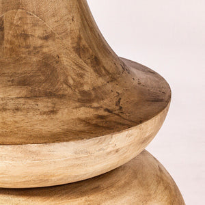 60" Round Blonde Solid Wood and Base Dining Table