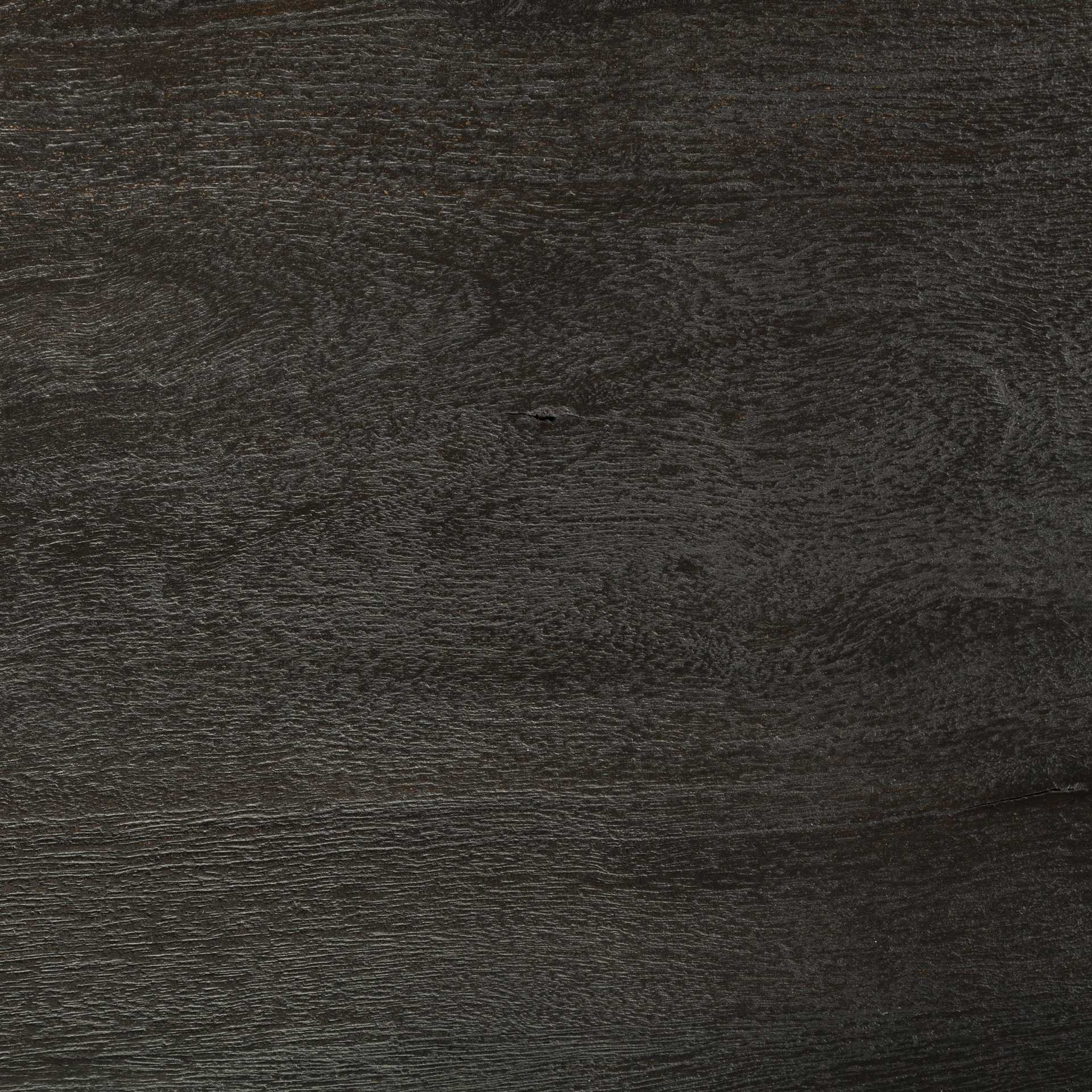 54" Round Brown Solid Wood Top with Gold Metal Base Dining Table