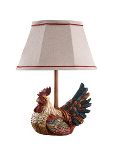 Carlin Accent Lamp with Ivory Shade