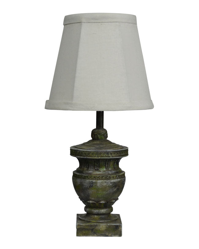Classic Urn Accent Lamp with Texured Grey Concrete