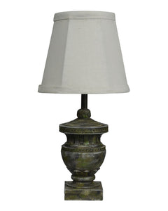 Classic Urn Accent Lamp with Texured Grey Concrete