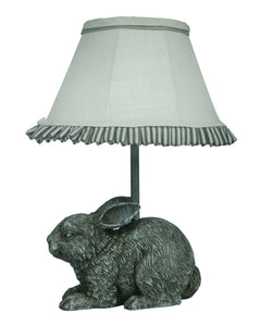 Bunny Accent Lamp with Coordinated Ruffled Shade