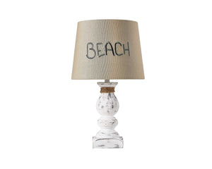 Beach Accent Lamp with Natural Rope
