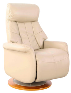 Cobble Faux Leather Swivel Adjustable Recliner Chair