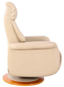 Cobble Faux Leather Swivel Adjustable Recliner Chair