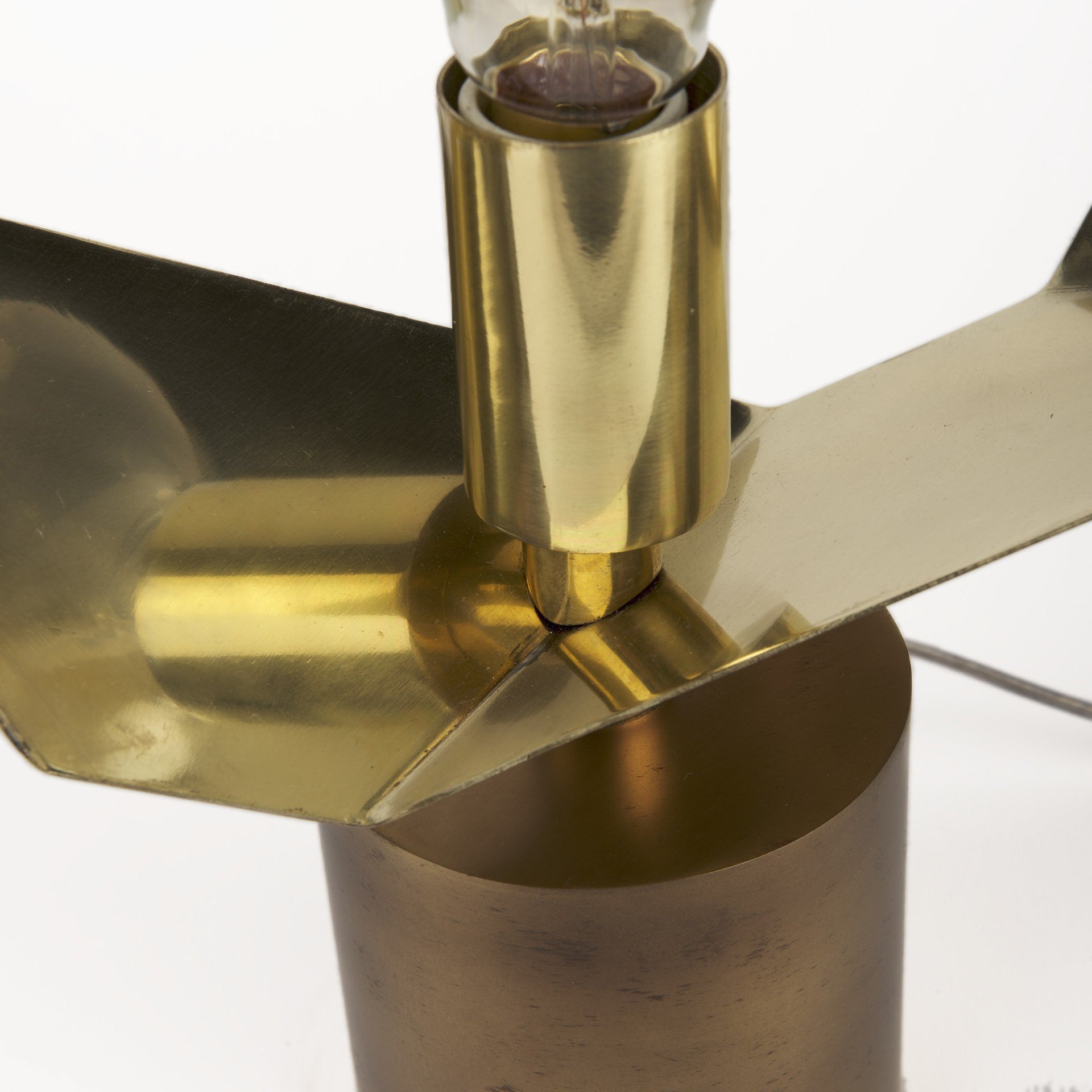 Golden Geometric Halo Table or Desk Lamp