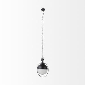 Black Metal Sphere Pendant Hanging Light