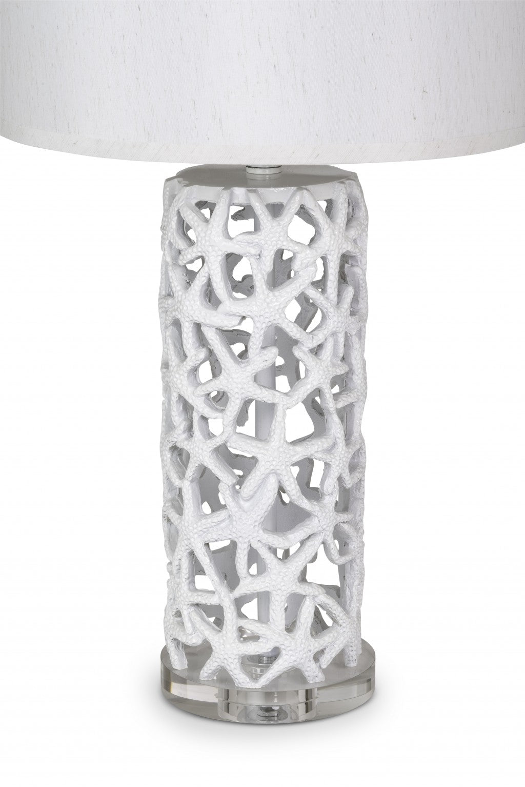 Set of 2 White Starfish Network Table Lamps