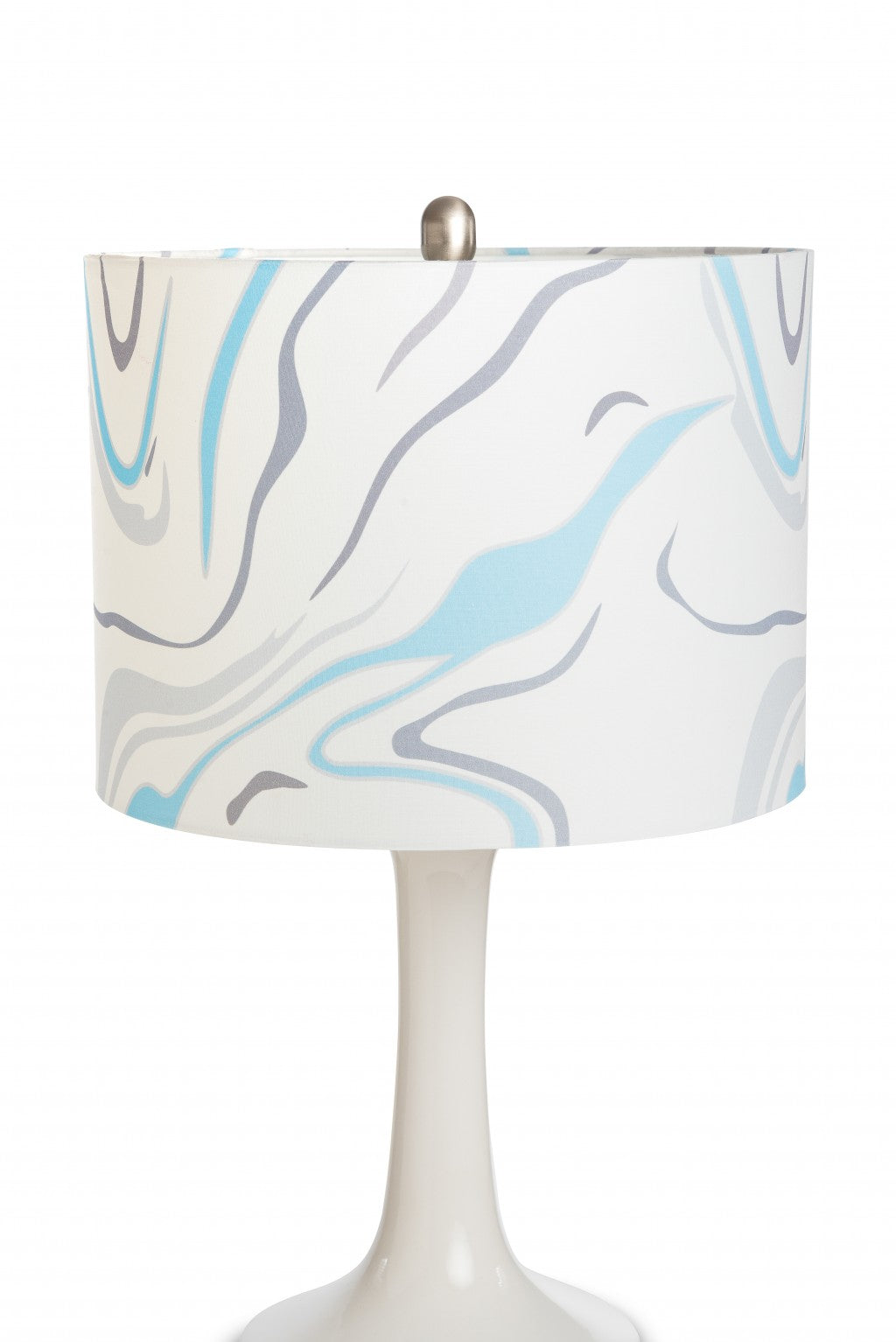Set of 2 White Contemporary Table Lamps