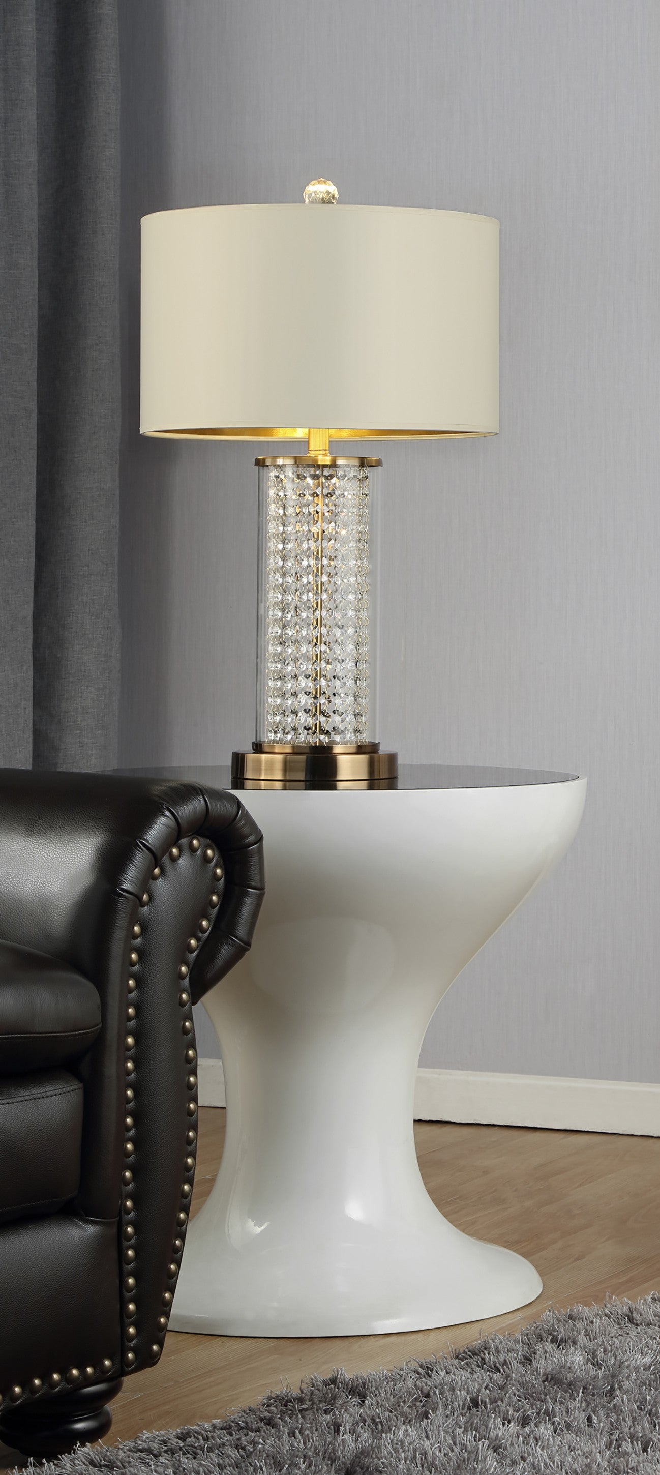 Gold Crystal Desk Lamp
