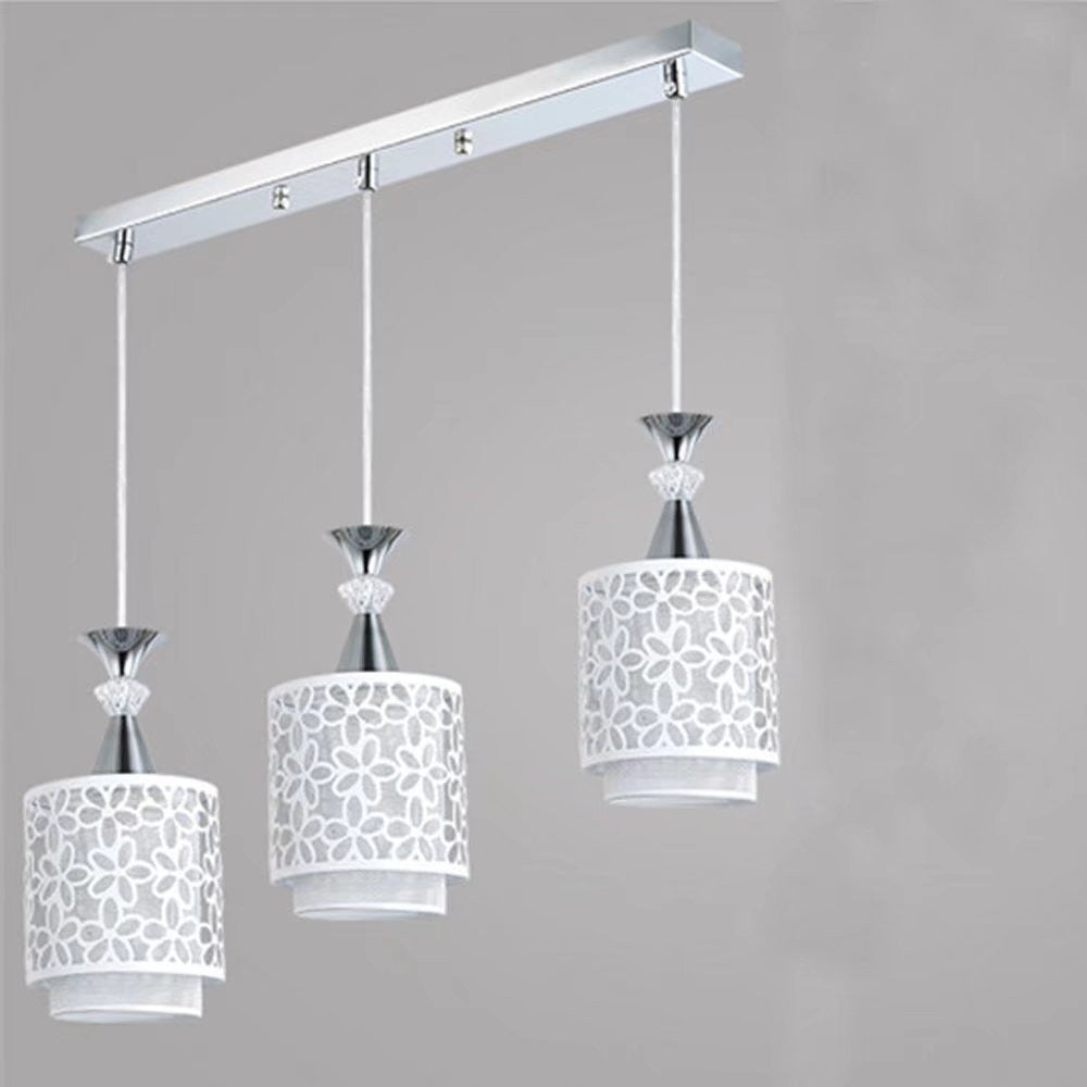 Retro White Floral Pendant Ceiling Lamp
