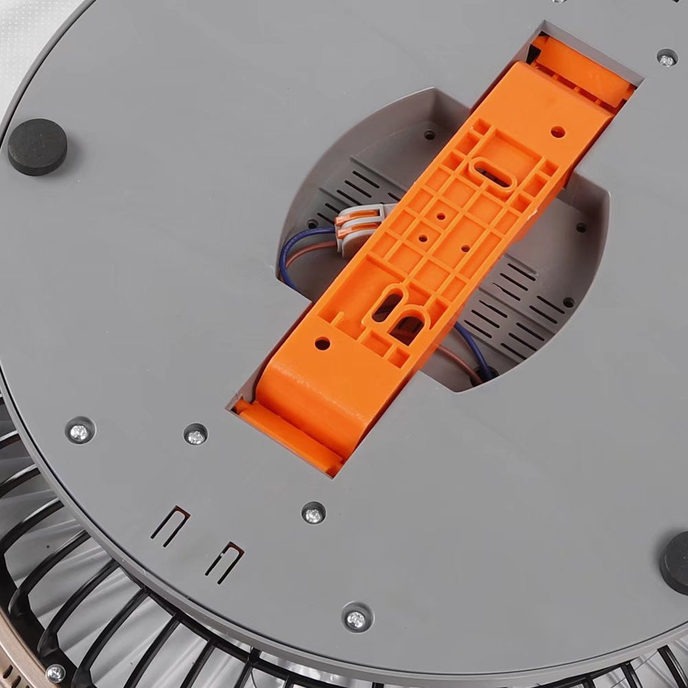 Luxurious Gold LED Ceiling Lamp And Fan