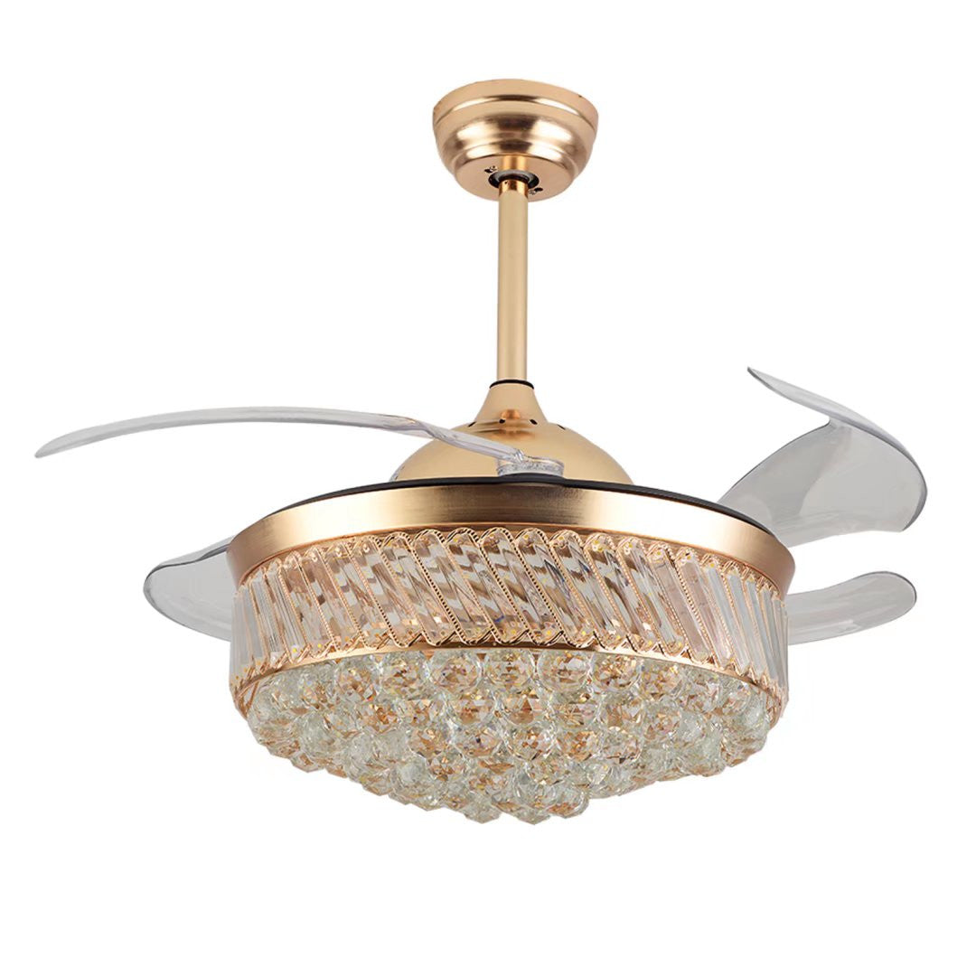 Stylish Crystal LED Chandelier Ceiling Fan