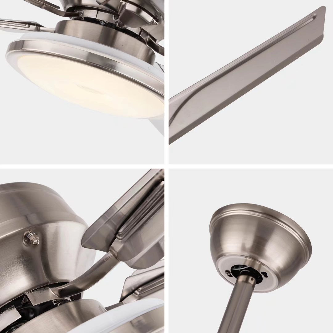 Contemporary Ceiling Lamp And Fan With Remote