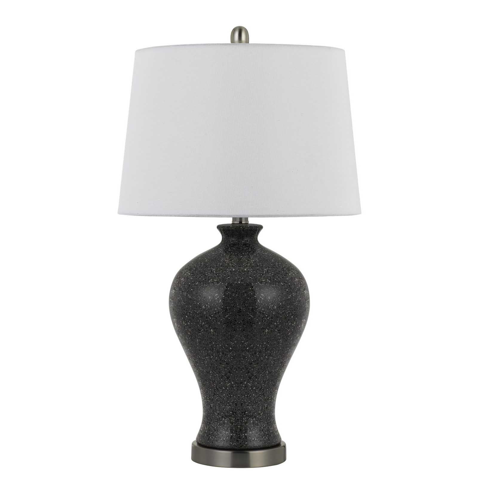 Set of Two 27” Ceramic And Marble Table Lamps