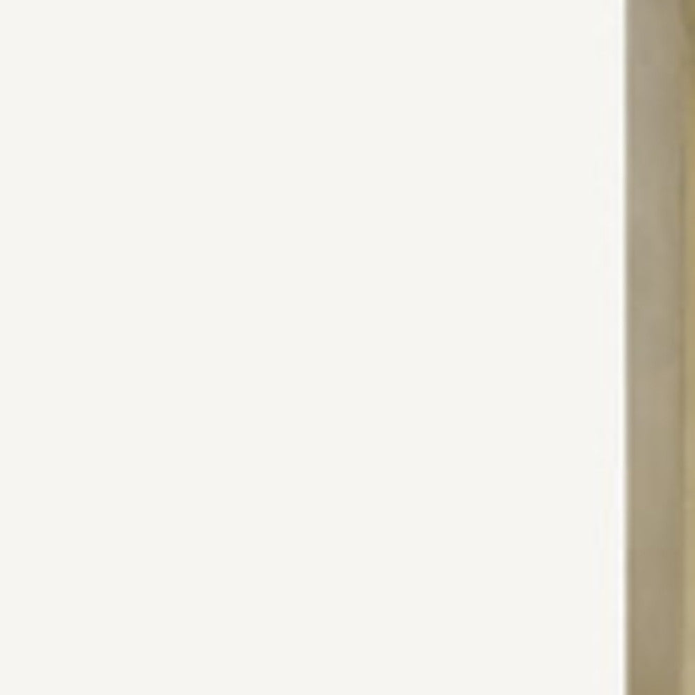 Mod White and Gold Marble Hexagon Geo End or Side Table