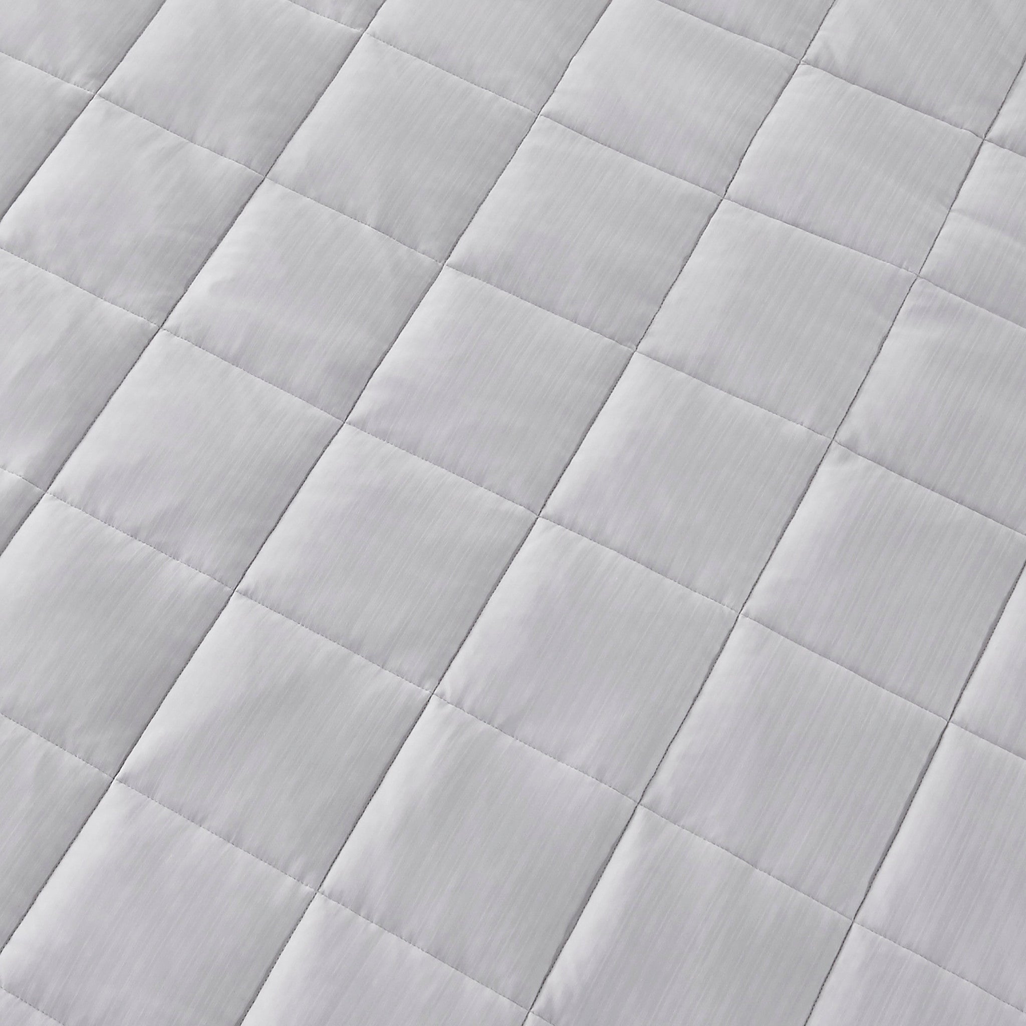 Grey Striped Polar Air Cooling Weighted Thrown Blanket