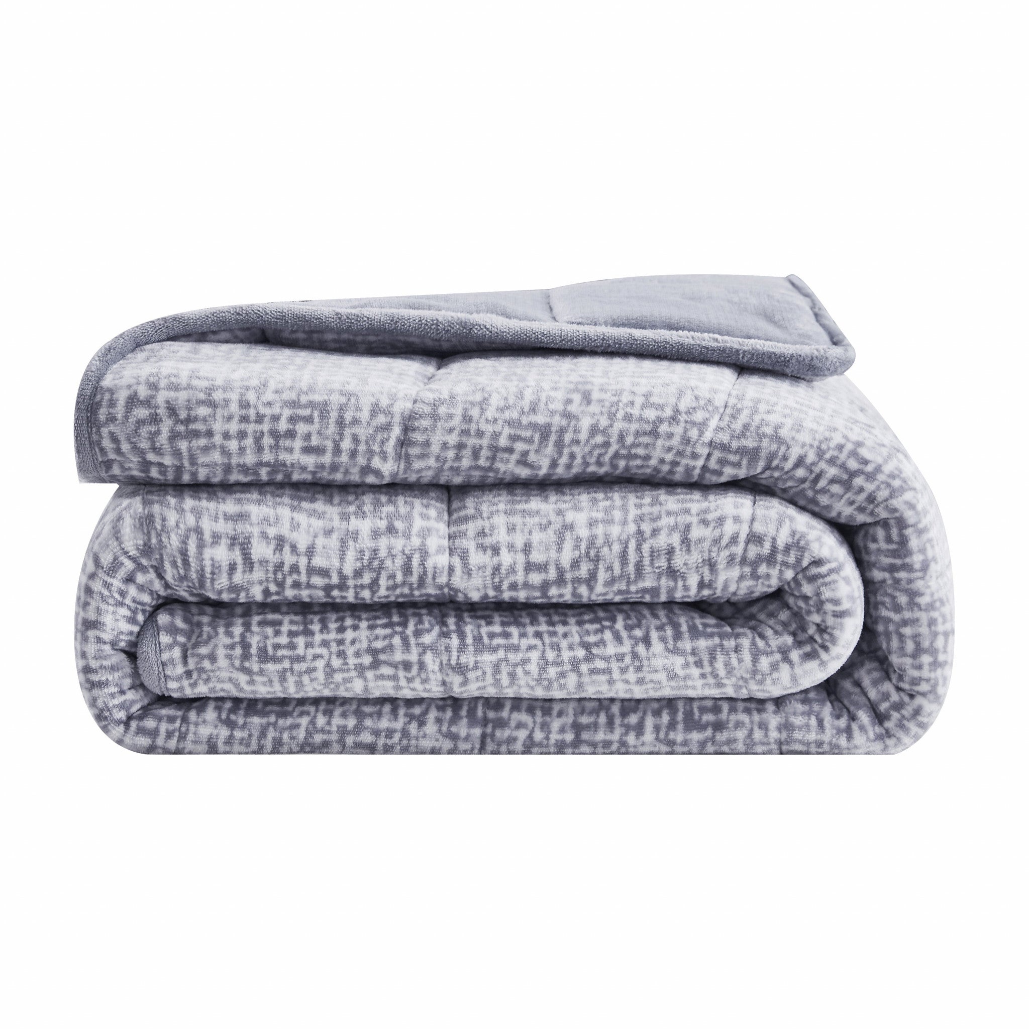 Grey Velvet  Velvet Luxury Weighted Throw Blanket