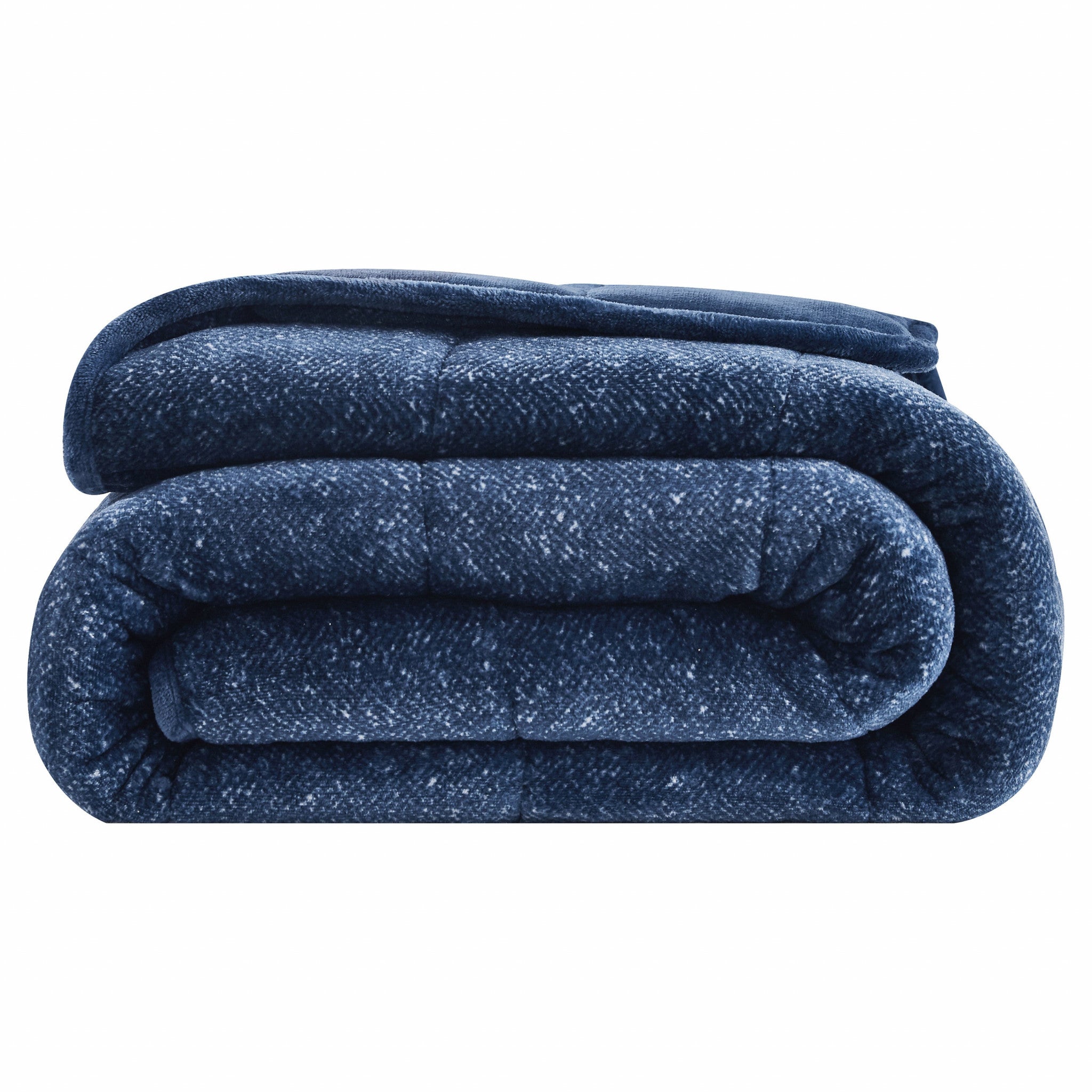 Navy Blue Velvet  Velvet Luxury Weighted Throw Blanket