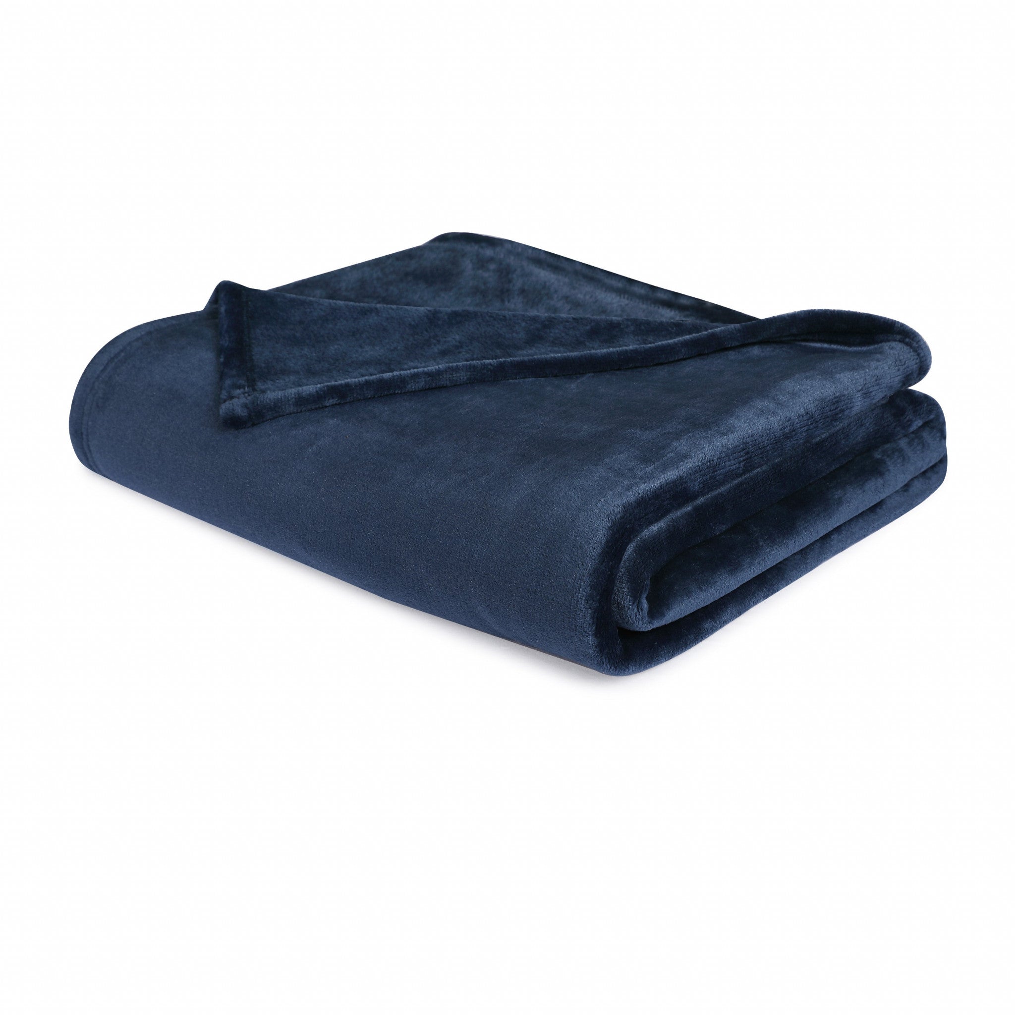 Navy Blue Solid Anti Microbial Oversized Throw