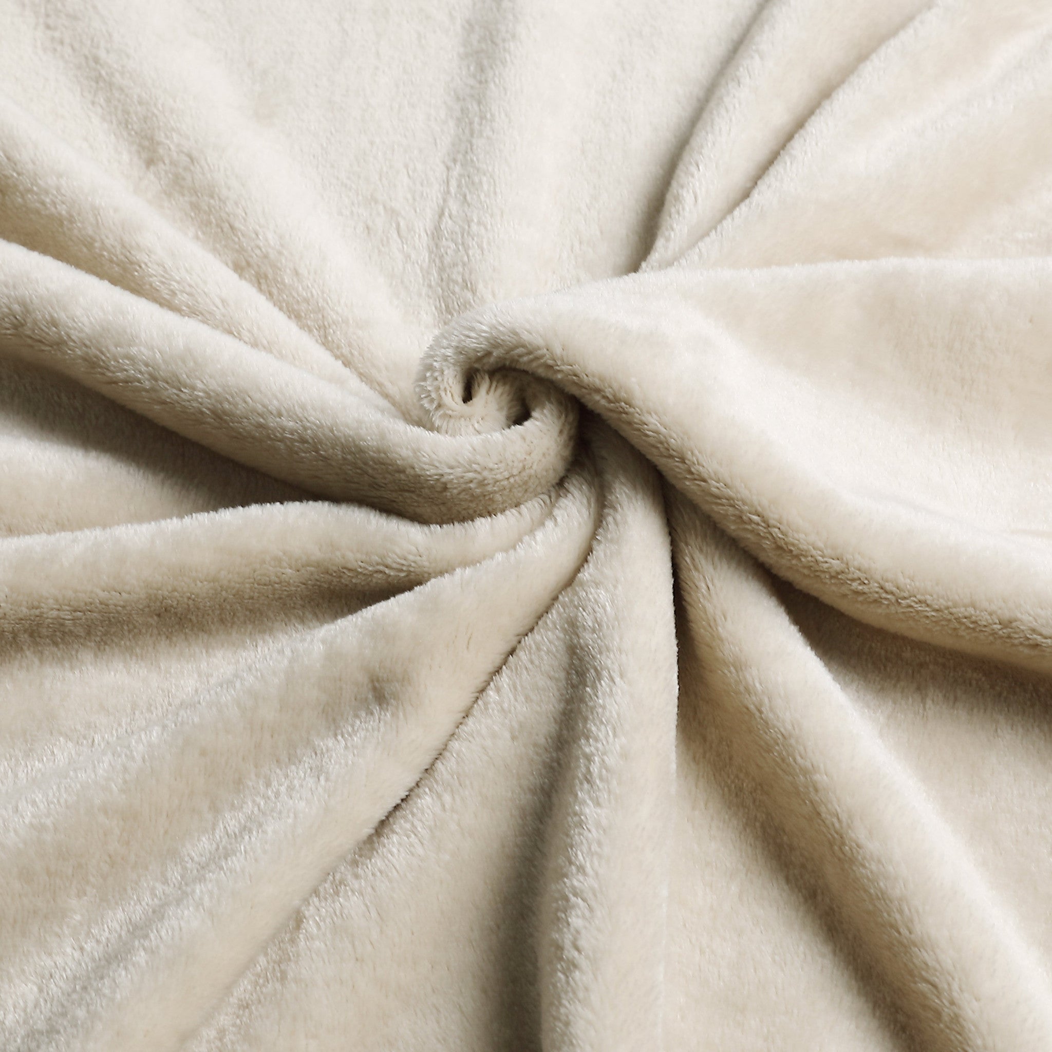 Ivory Solid Anti Microbial Oversized Throw
