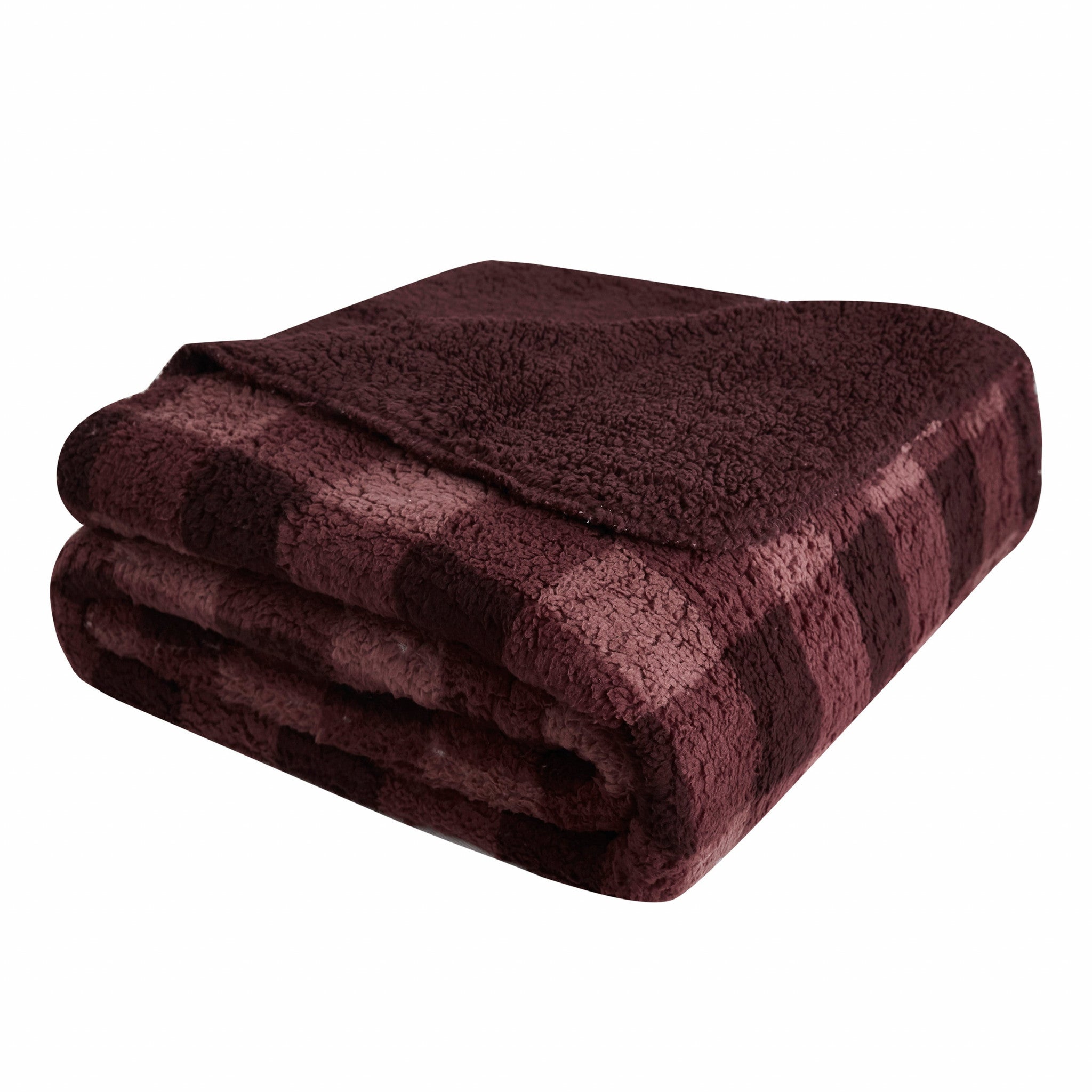 Burgundy Cottage Oversized Blanket