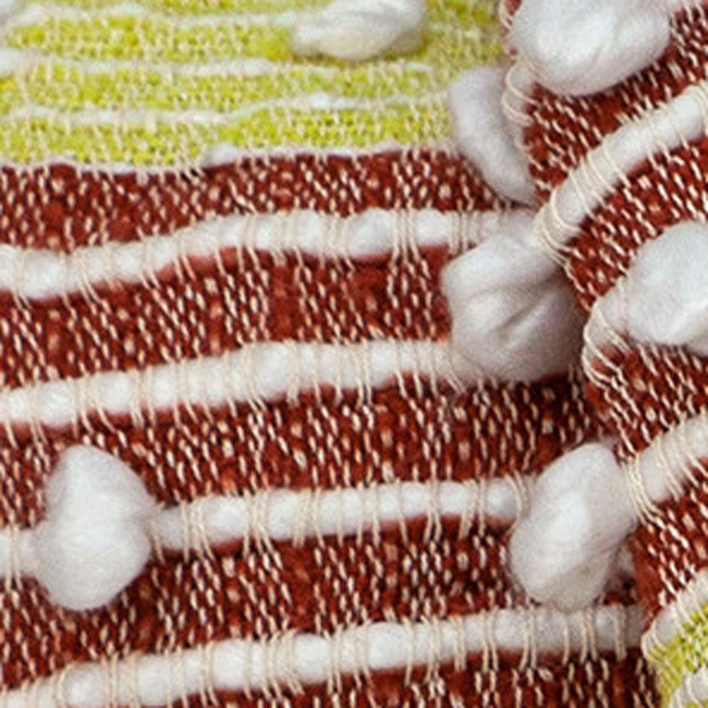 Parkland Collection Vanya Eclectic Multicolor 52" x 67" WOVEN HANDLOOM Throw